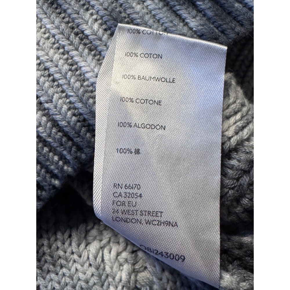 PILCRO ANTHROPOLOGIE Tie Dye Cable Knit V Neck Sweater‎ XS Oversized Hi Low Cozy - Picture 3 of 9